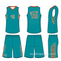 Diseño de uniforme de jersey de baloncesto personalizado color azul